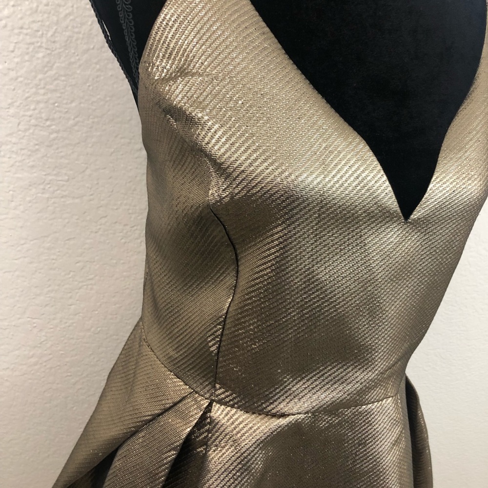 Fashion Nova Metallic Gold Mini Dress - Picture 2 of 8